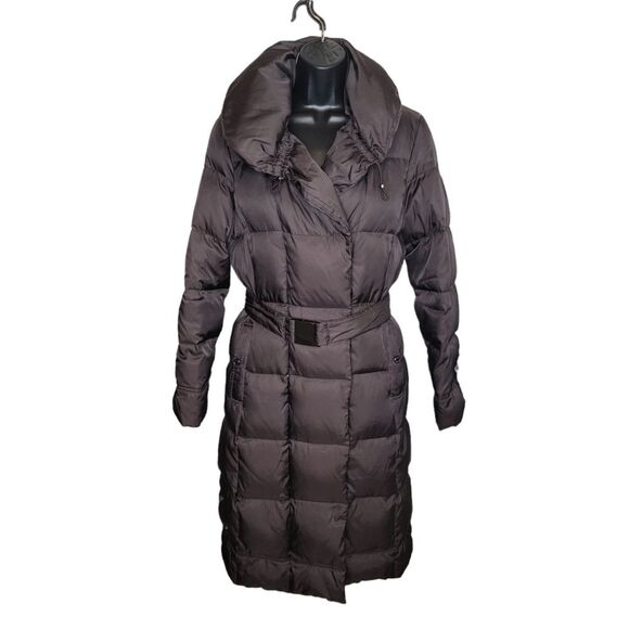 Calvin Klein duck down brown puffer jacket coat size Small - Picture 1 of 8